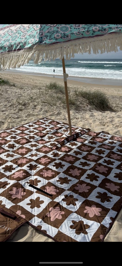 Chocolate Check - Sun Shift Rug (Pre-Order)